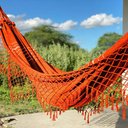 Ver imagem 1 de Rede de Descanso Confortável Lazer Titulo Laranja Mesclado