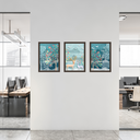 Ver imagem 3 de Tríptico - Quadros Decorativos Floral Natureza Grande:Madeira