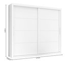 Ver imagem 3 de Guarda Roupas Casal Imperador Zanzini Branco Branco