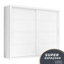 Ver imagem 2 de Guarda Roupas Casal Imperador Zanzini Branco Branco