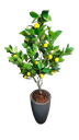 Ver imagem 1 de Planta Artificial Limoeiro 1,20m Kit com Vaso Cinza 40cm