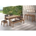 Ver imagem 2 de Mesa de Jantar 140x93cm Traço Linha Traço Bege/Stain Jatobá
