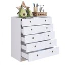 Ver imagem 4 de Cômoda 5 Gavetas Infantil/Juvenil Amore Meu Fofinho Branco