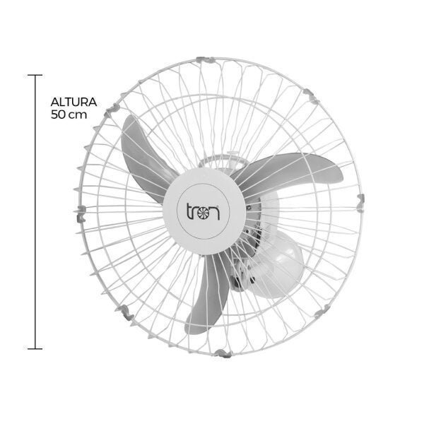 Ventilador de Parede Oscilante 50cm Bivolt Tron Ventiladores - 3