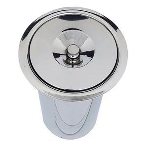Lixeira de Embutir Inox Pias e Bancadas 3 Litros Floresta