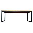 Ver mais imagens de Banco de Madeira Linha Industrial - Madeira Maciça Tonalidade Castanheira e Ferro em Preto Eletrostá