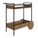 Ver imagem 5 de Aparador Bar Com Rodas Vermont Preto Fosco