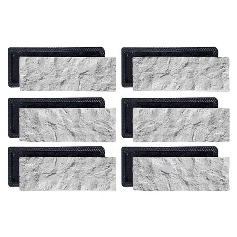 Forma 3d Gesso e Cimento Abs - Rockface 2mm