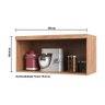 Armário Aéreo de Cozinha 80cm com 1 Porta Basculante 100% MDF Madri - 3