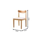 Ver imagem 5 de Conjunto de Sala Jantar Mesa 120cm com 4 Cadeiras Aurora Marrom Nude
