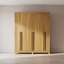 Ver imagem 6 de Guarda Roupa Corta Pau 6 Portas Cinamomo com Cômoda Quero Quero 1 Porta 4 Gavetas Cinamomo –