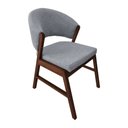 Ver imagem 2 de Kit 6 Cadeiras de Jantar Madeira Maciça Mel Premium Débora Linho Cinza