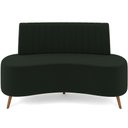 Ver imagem 7 de Sofá Chaise Living 2 Lugares 135cm para Sala Cayman K01 Veludo Verde