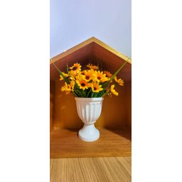 Arranjo De Girassol Vaso Decorativo Com Girassóis Festa - 3
