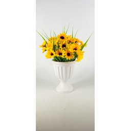 Arranjo De Girassol Vaso Decorativo Com Girassóis Festa - 4