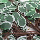 Ver imagem 2 de 12 Ramos Decoração Arranjo Ficus Artificial Planta Decorativa Plástico 14 Galhos Cada 55cm
