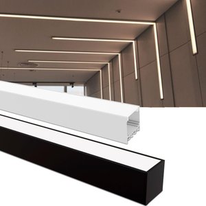 Perfil de Sobrepor Taschibra para Fita de Led Spire 35 Preto com 2 Metros
