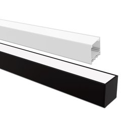 Perfil de Sobrepor Taschibra para Fita de Led Spire 35 Preto com 2 Metros - 4