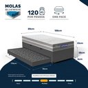 Ver imagem 3 de Cama Box Baú com Colchão Gazin de Molas Ensacadas One Face Air Up + Auxiliar de Espuma Solteiro