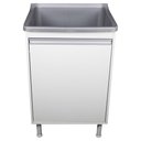 Ver imagem 3 de Tanque De Lavanderia 34 Litros Gabinete Com Sifão e Válvula Cor:Cinza