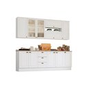 Ver imagem 4 de Kit de Cozinha Completa 10 Peças Americana (4 Aéreos + 3 Balcões + 3 Tampos) CZ266 Branco - Henn