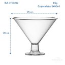 Ver imagem 4 de Kit 03 Taça Martine Doceira Bomboniere Sobremesas 2400ml