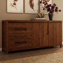 Ver imagem 2 de Buffet Balcao Madeira Macica Taeda 2 Portas 165 Cm 1553n Rustico Escuro Festra