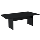 Ver imagem 1 de Mesa de Reunião com Caixa de Tomada Retangular 260 X 120 Cm Pé Painel Pe25 Mdp Cor Preta Base