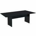 Ver imagem 1 de Mesa de Reunião com Caixa de Tomada Retangular 260 X 120 Cm Pé Painel Pe25 Mdp Cor Preta Base