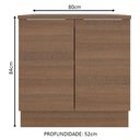 Ver imagem 6 de Balcão Madesa Stella 80 cm 2 Portas Rustic
