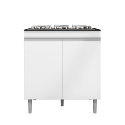 Balcão Armário de Cozinha Multiuso para Cooktop com Tampo 4 ou 5 Bocas Andréia Branco- Mabe Magazine - 1