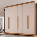 Ver imagem 4 de Guarda Roupa New Master 6 Portas Benetil Cinamomo/off White