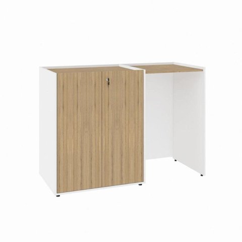 Armário Copa com Nicho para Frigobar Lado Direito 1,40 m X 0,60 m Multiuso com 2 Portas e