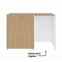 Ver imagem 5 de Armário Copa com Nicho para Frigobar Lado Direito 1,40 m X 0,60 m Multiuso com 2 Portas e