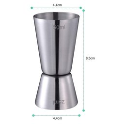 Dosador de Bebidas Duplo Inox 50ml / 25ml - 3
