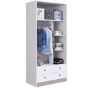 Ver imagem 2 de Guarda-Roupas Solteiro Infantil/Juvenil 2 Portas E 2 Gavetas Amore Meu Fofinho