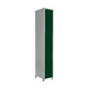 Ver imagem 1 de Armário Roupeiro de Aço Vestiário Academia 3 Portas Locker Verde Escuro com Chave