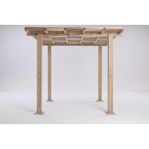 Kit Brise/ripado Modular de Cobertura para Pergolado Cabernet Sauvignon (cobre 8,0 M²) - Natural Úni