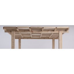 Kit Brise/ripado Modular de Cobertura para Pergolado Cabernet Sauvignon (cobre 8,0 M²) - Natural Úni - 3