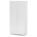 Ver imagem 2 de Armário Multiuso Área de Serviço 2 Portas 1 Gaveta com Suporte para Vassouras Branco - Panorama Móve