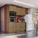 Ver imagem 6 de Armário de Cozinha Compacta Torre Quente 100% Mdf 190cm Nogueira Celeste Kappesberg