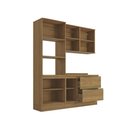 Ver imagem 5 de Armário de Cozinha Compacta Torre Quente 100% Mdf 190cm Nogueira Celeste Kappesberg