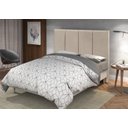 Ver imagem 1 de Cabeceira Cama Box Casal c/ USB Carregamento Moderna Palha