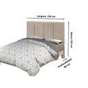 Ver imagem 3 de Cabeceira Cama Box Casal c/ USB Carregamento Moderna Palha
