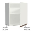 Ver imagem 4 de Armário de Cozinha Aéreo 60 cm 1 Porta Branco Reims Madesa