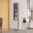 Ver imagem 1 de Paneleiro Simples Modulado com Vidro Fidelitá Paris 35cm 2 Portas