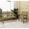 Conjunto Bancos de Jardim 2 Lugares e 1 Lugar Rústico com Encosto Envelhecido Móve - 1