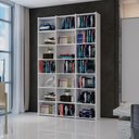 Ver imagem 1 de Estante Livreiro Multiuso Escritório 18 Prateleira Casa Moderna Movelaria Montenegro