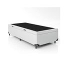Ver imagem 2 de Box Bau Blindado Suede Solteirinho 78x188x38 - Novo:branco