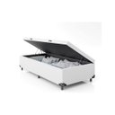 Ver imagem 1 de Box Bau Blindado Suede Solteirinho 78x188x38 - Novo:branco
